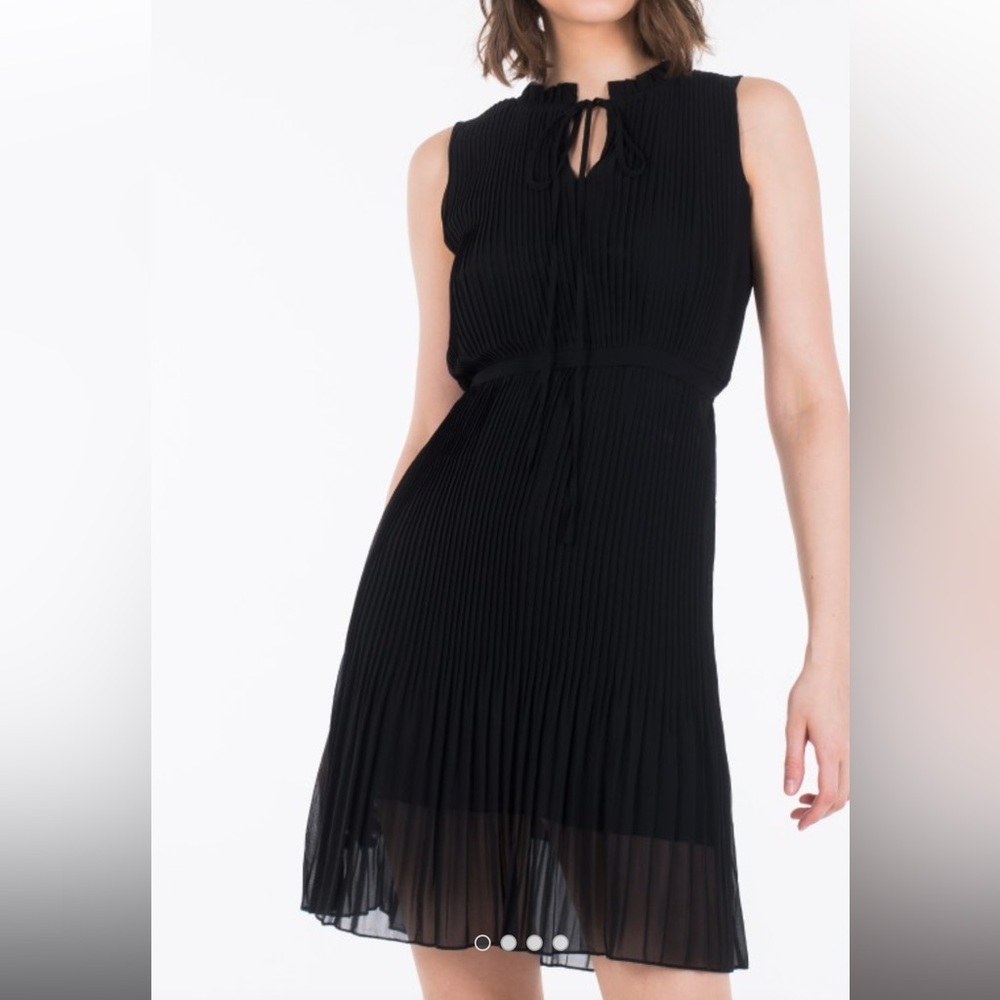 Molly Bracken Black Pleated Dress